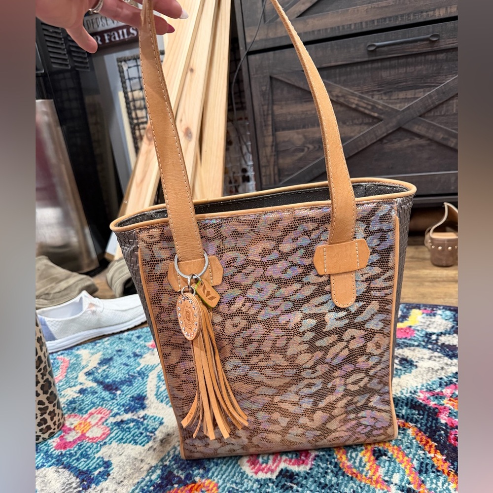 EUC‼️‼️Consuela Iris Leopard Print Tote Bag. DISCONTINUED PRINT.